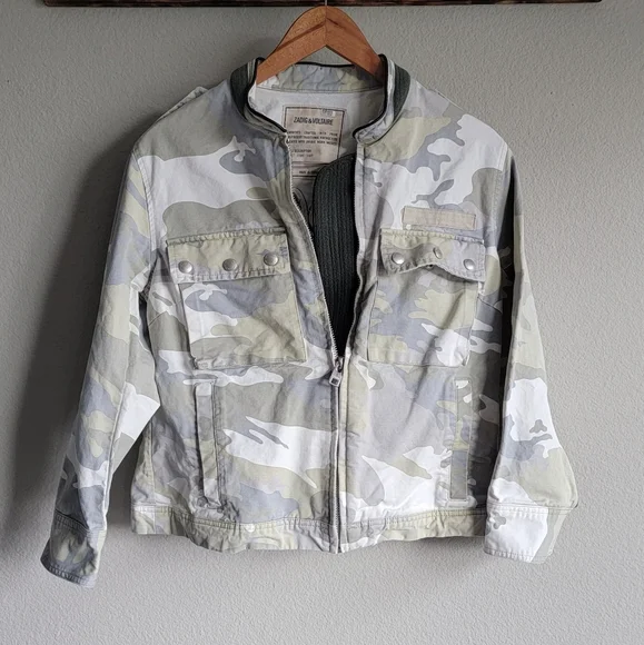 Flawed Zadig and Voltaire Cavi Camo Jacket - Picture 4 of 10